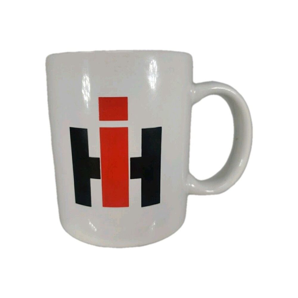 International Harvester Coffee Mug Cup IH Logo White 12 oz Classic Style Ceramic